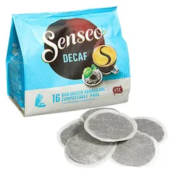 Senseo DECAF Kaffeepads, Arabica- und Robustabohnen 16 Pads