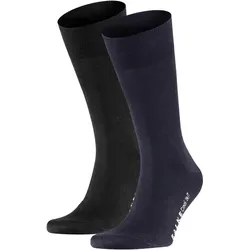 Socken Herren 2er Pack Stretch SCHWARZ 47/48