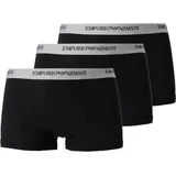 Emporio Armani Boxershorts mit elastischem Logo-Bund im 3er-Pack, Black, XXL