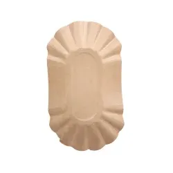 NATURESTAR Pappschalen, oval 415155 , 1 Karton = 8 Packungen à 250 Stück, 105 x 175 x 30 mm