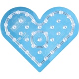 Hama 8231 - Stiftplatte Herz für Maxi-Bügelperlen, transparent