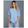 TRIGEMA Damen, Regular Fit T-Shirt 536202, Einfarbig, Gr. X-Small, blau (horizont), 042) - XS