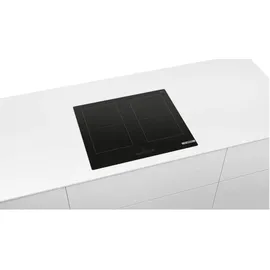 Bosch Herdset BOSCH Backofen Teleskopauszug + Induktionskochfeld Power Booster autark 60cm
