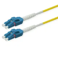 ROLINE LWL-Kabel duplex 9/125μm OS2, LC/LC, UNIBOOT, gelb, 3 m