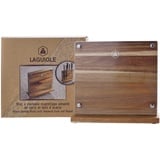 LAGUIOLE - Laguiole 4268431 Accacia Holz-Magnet-Messerauflageblock (25 cm) mit Schutz aus gehärtetem Glas für 6 Küchenmesser.