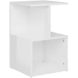 vidaXL Nachtschrank Hochglanz-Weiß 35 x 35 x 55 cm Weiß