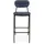 BIZZOTTO Barhocker Debbie Retro 2er Set Kunstleder Metall gepolstert Blau