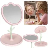 Standspiegel für den Schminktisch, Spiegel in Blumenform für Mädchen