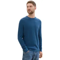 Tom Tailor Herren Rundhals Pullover STRUCTURED CREWNECK Regular Fit