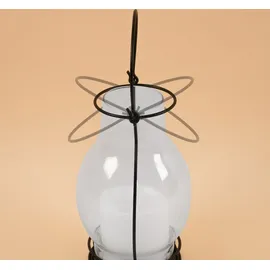 esotec Solar-Laterne Deko Dream, Flackerlicht GLAS Solarleuchte für außen, 102081