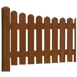 Holzpfosten 90x90mm 100cm Kreuzholzpfosten Walnuss Doppelrundkopf Zaunpfosten