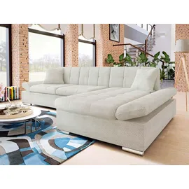 Mirjan24 Eckcouch 5-Sitzer Textil L-förmig Beige