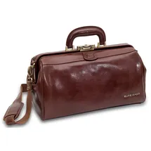 Elite Bags CLASSY deluxe Arzttasche braun Leder 36 x 21 x 20 cm