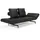 Innovation Living Schlafcouch Kunstleder 2-Sitzer Schwarz