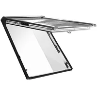 Roto Designo R8 Klapp-Schwingfenster R86E 114/118 K400 Größe 114/118, Kunststoff weiß, 3fach Acoustic, Kupfer