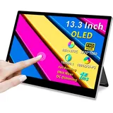 Magedok Portable Monitor Touchscreen 13.3" OLED FHD 1080P,Tragbarer Monitor 1ms,100000:1, 100% DCI-P3,USB C Portable Display Leichtgewicht HDMI Mobiler Screen für Laptop/PC/Game Consoles