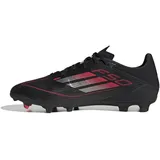 Adidas F50 League FG/MG Fußballschuhe, Core Black/Iron Metallic/Lucid Red, 48