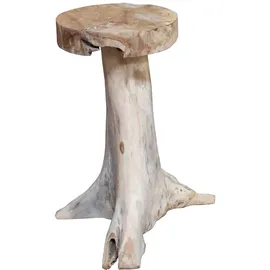 Gravidus 2er Set Barhocker Thekenhocker Hocker Bar Theke Holz Unikat Wurzelteak Teak