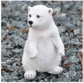 dazikemo Gartenfigur Dekofigur Gartenfigur Eisbär 11 x 11 x 19 cm