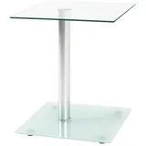 Haku-Möbel Beistelltisch Glas transparent 40 x 40 x 52 cm