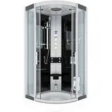 AcquaVapore Dampfdusche Duschtempel Sauna Dusche Duschkabine D46-23T3-EC 100x100 cm Mit 2k Scheiben Versiegelung