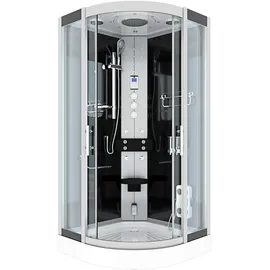 AcquaVapore Dampfdusche Duschtempel Sauna Dusche Duschkabine D46-23T3-EC 100x100 cm Mit 2k Scheiben Versiegelung