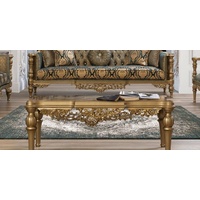 Casa Padrino Couchtisch Luxus Barock Couchtisch Gold - Handgefertigter Massivholz Tisch im Barockstil - Barock Möbel - Edel & Prunkvoll