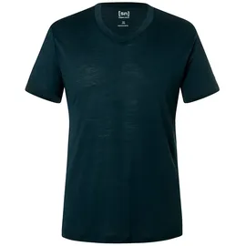 super.natural Sierra140 V Neck Blueberry L