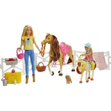 Barbie Reitspaß Spielset mit Puppen, Pferd und Pony (FXH15)