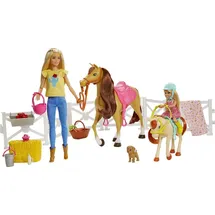 Barbie Reitspaß Spielset mit Puppen, Pferd und Pony (FXH15)