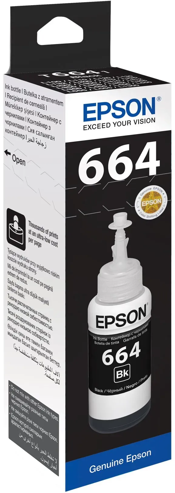 Epson T6641 - 70 ml - Schwarz - original - Nachfülltinte