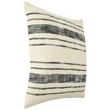 eglo living Kissenbezug Chevery 50 x 50 cm Schwarz-Weiß gestreift