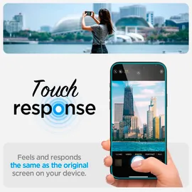 SPIGEN Glass tR EZ Fit für iPhone 16/15