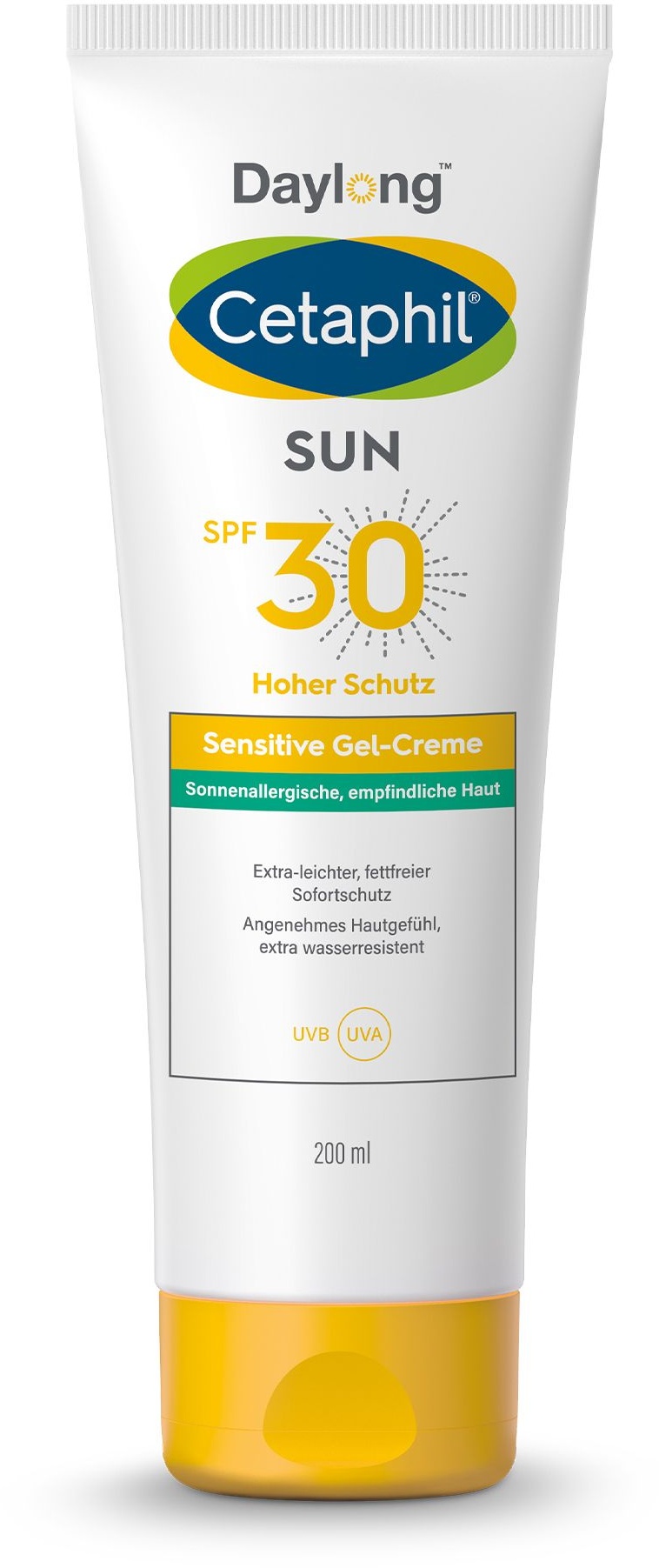 Cetaphil SUN Sensitive Gel-Creme SPF 30 Extra-leichter, fettfreier Sonnenschutz