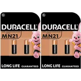 4 x Duracell MN21 A23 23A (2 Blister mit 2 Batterien) 4 Batterien