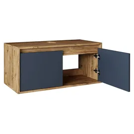 roomartstore.de Waschbeckenunterschrank 100 x 0 x 0 cm Anthrazit-Eiche