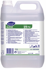 Actival F4r Alkalischer Fettlöser, schaumarm, Fett Reiniger für tierische und pflanzliche Fette und Öle, 10 l - Kanister