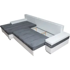 Mirjan24 Ecksofa Bangkok, Stilvoll L-Form Sofa mit Schlaffunktion und Bettkasten, Wohnlandschaft Soft 066 + Lawa 02, - Braun/Beige
