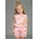 Kurzer Overall Paisley Druck Rosa 92