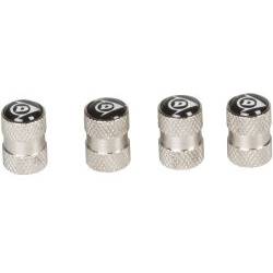 4 x Ventilkappe silber geriffelt