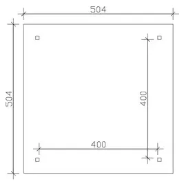 SKANHOLZ Skan Holz Holz-Pavillon Cannes 3 Schiefergrau lasiert 424 cm x 424 cm