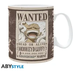 ONE PIECE – Tasse – 460 ml – „Luffy Wanted“ – Sublimation