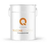 Q-COVER Fassadenfarbe 10 L Altweiß F101 Silikonharz Fassadenfarbe Außen Wandfarbe Wetterfest