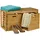 Relaxdays Schuhbank 89 x 45 x 30 cm braun / Bambus
