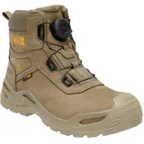 DEWALT Lander Herren Wasserdicht Nubukleder Weite Passform BOA Verschluss Nicht Metallisch Sicherheitsschuh Arbeitsstiefel, stone, 44 EU - 44.5 EU Weit