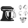 KITCHENAID Küchenmaschine Küchenmaschine 5KSM175PSEBK GUSSEISEN SCHWARZ, schwarz (gusseisen schwarz), B:24cm H:36cm T:37cm, Küchenmaschinen