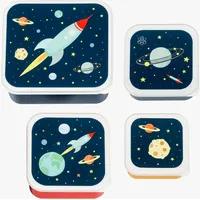 A Little Lovely Company Little Lovely company Lunchbox-Set, Weltraum