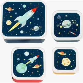 A Little Lovely Company Little Lovely company Lunchbox-Set, Weltraum