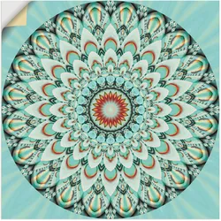 Wandbild ARTLAND "Mandala Integrität", grün (farbe bild(er): grün), B:40cm H:40cm T:0,1cm, Dekorfolie, Bilder, als Leinwandbild, Wandaufkleber in verschied. Größen