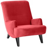 Max Winzer Sessel Brandford Samtvelours rot